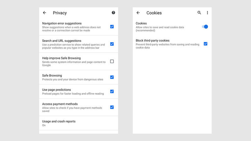Stop Chrome and the web at large from gathering data on you.